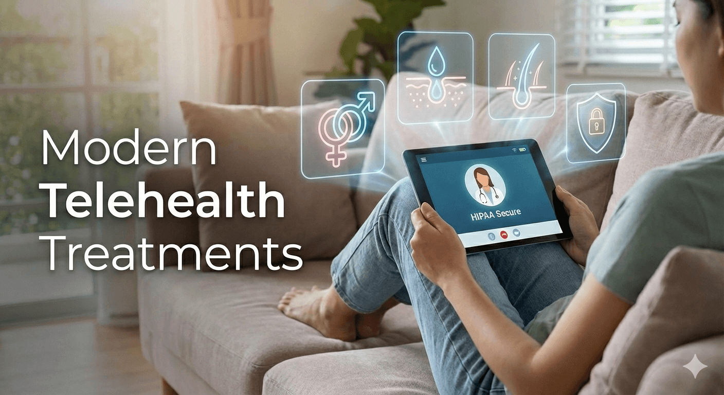 Modern Telehealth Treatments for Real-Life Problems (ED, Women’s Wellness, Skin, and Hair Loss)