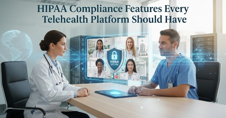 HIPAA Compliance Features Every Telehealth Platform Should Have