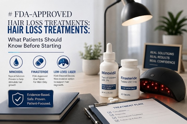FDA-Approved Hair Loss Treatments: What Patients Should Know Before Starting