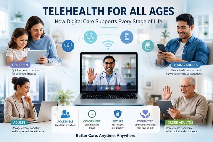 Telehealth for All Ages: How Digital Care Supports Every Stage of Life