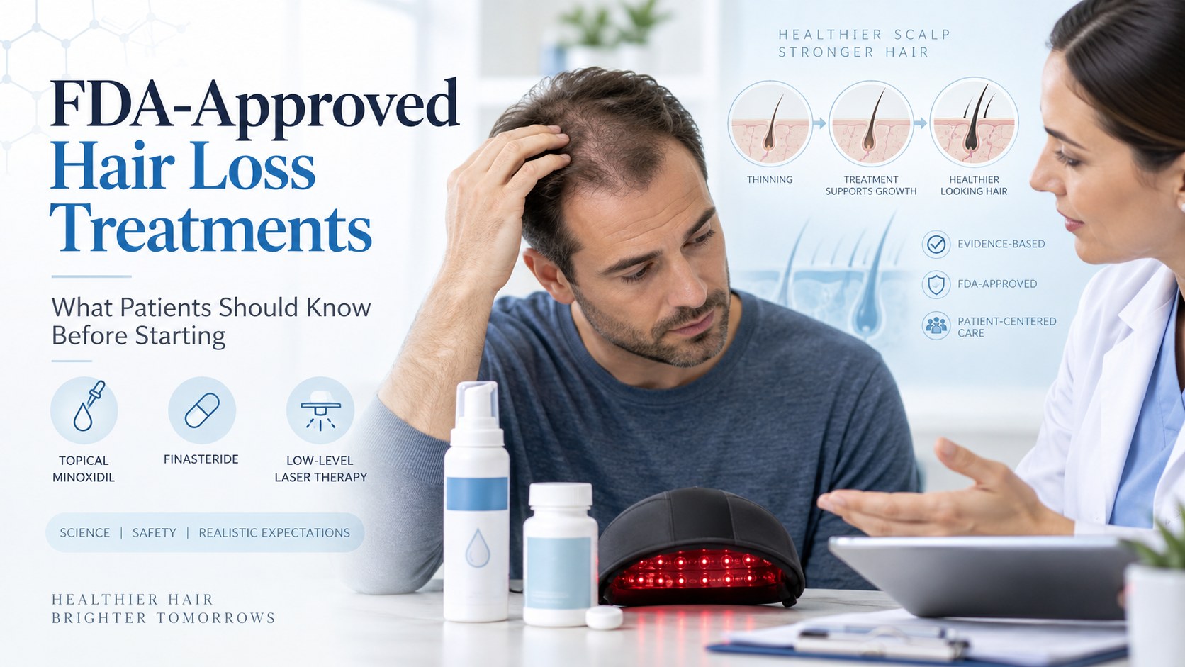 FDA-Approved Hair Loss Treatments: What Patients Should Know Before Starting